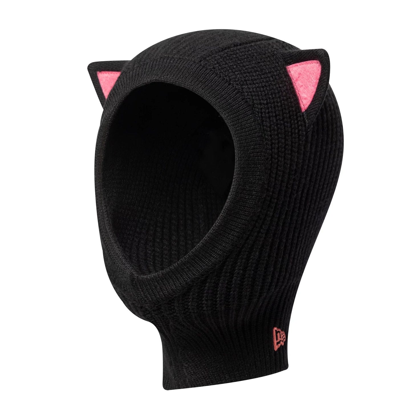 This is a Child New Era Cat Ears Black Balaclava 1