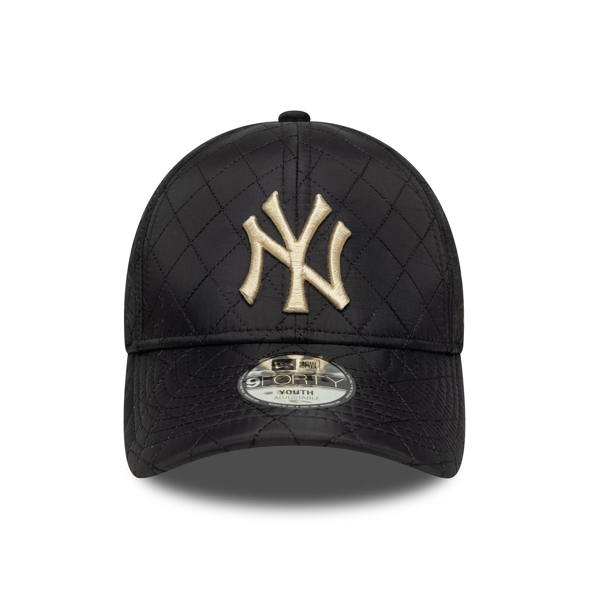 This is a New York Yankees Youth MLB Quilted Black 9FORTY Adjustable Cap 2
