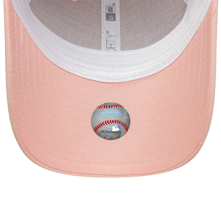 This is a New York Yankees Youth MLB Bow Back Pastel Pink 9FORTY Adjustable Cap 5