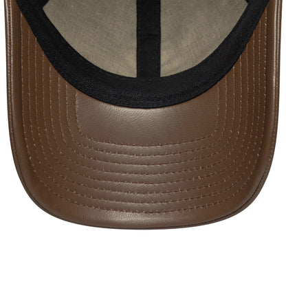 This is a New York Yankees MLB Loden Leather Navy 9TWENTY Adjustable Cap 5