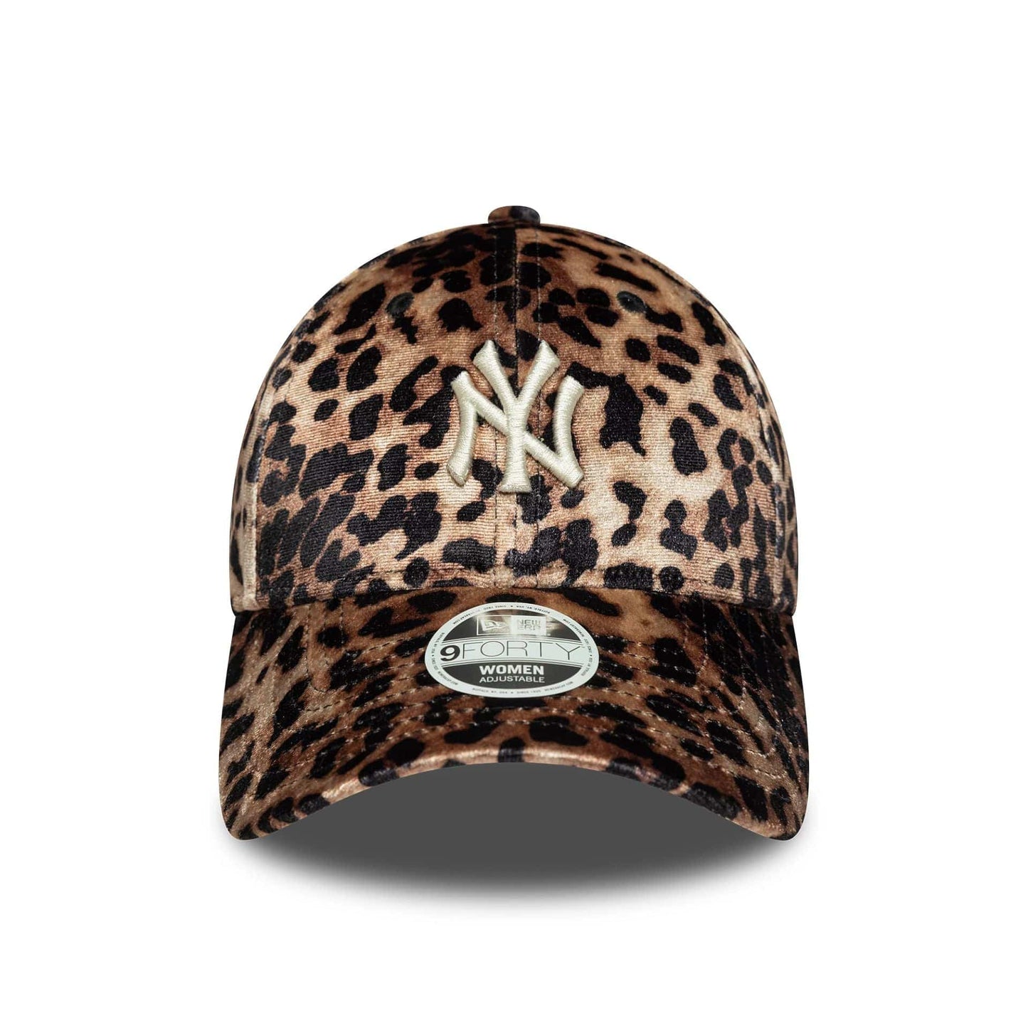 This is a New York Yankees Womens MLB Leo Velour Dark Brown 9FORTY Adjustable Cap 3