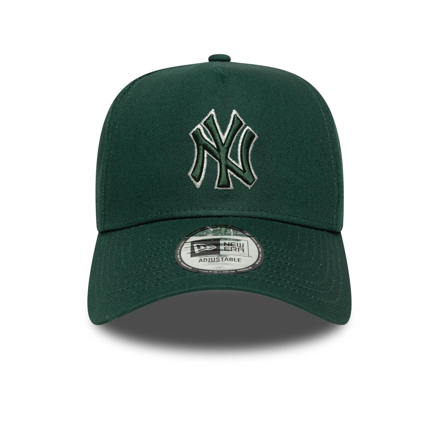 This is a New York Yankees MLB Team Outline Dark Green 9FORTY E-Frame Adjustable Cap 2