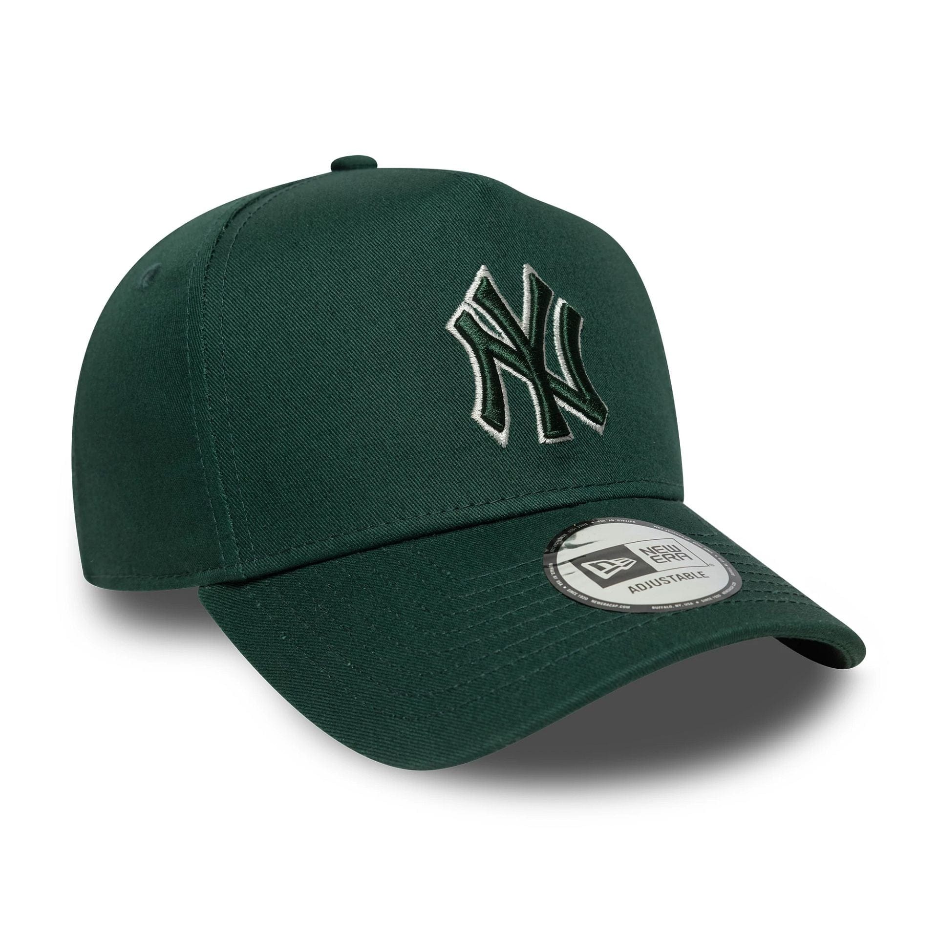 This is a New York Yankees MLB Team Outline Dark Green 9FORTY E-Frame Adjustable Cap 3