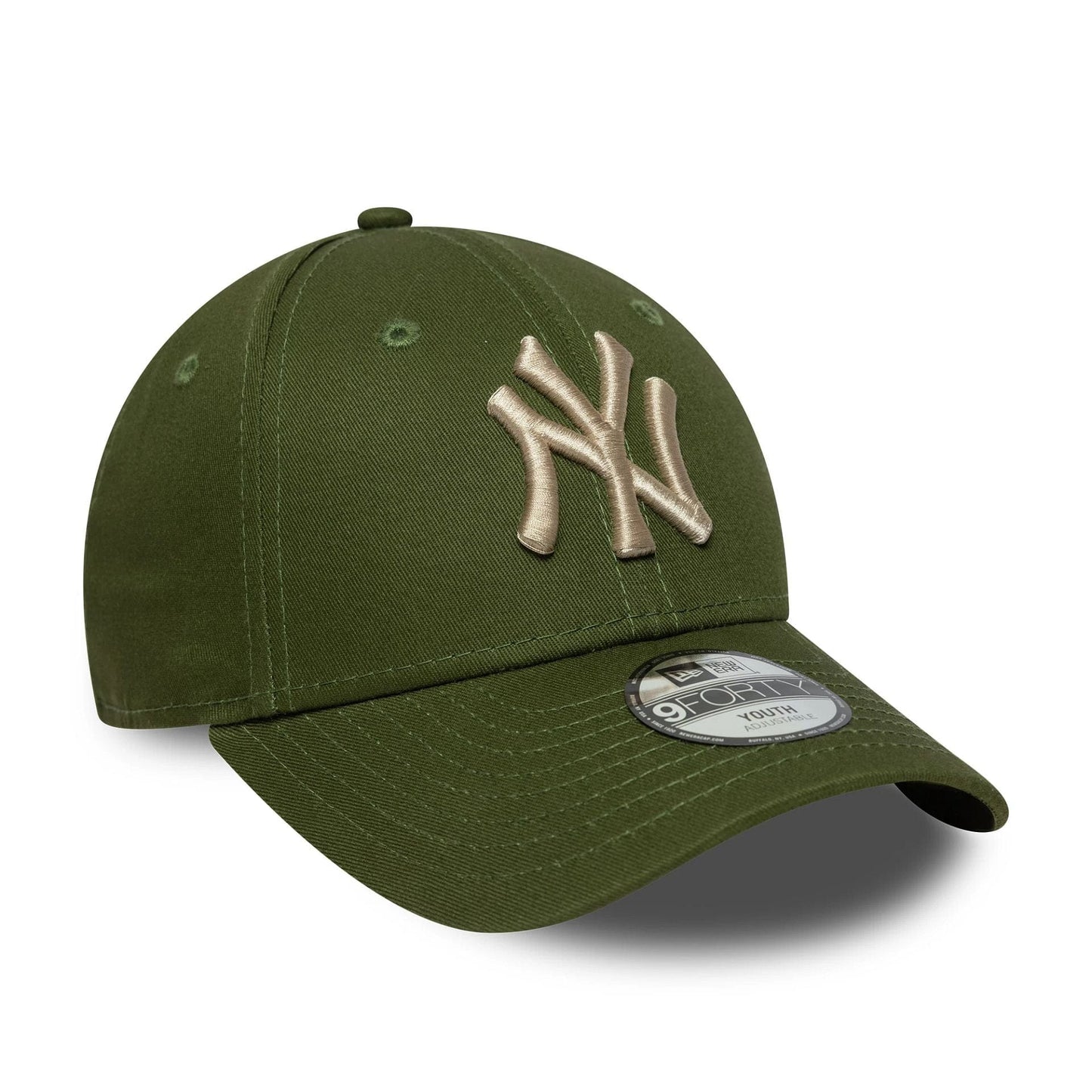 This is a New York Yankees Youth MLB League Essential Dark Green 9FORTY Adjustable Cap 3