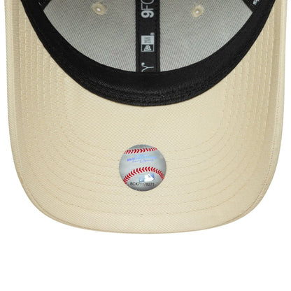 This is a New York Yankees Youth MLB League Essential Cream 9FORTY Adjustable Cap 5