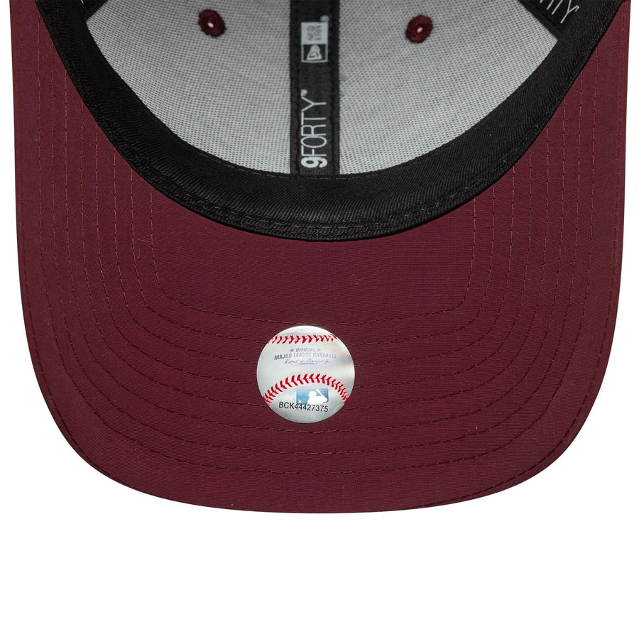 This is a New York Yankees MLB Recycled Mini Dark Red 9FORTY Adjustable Cap 5