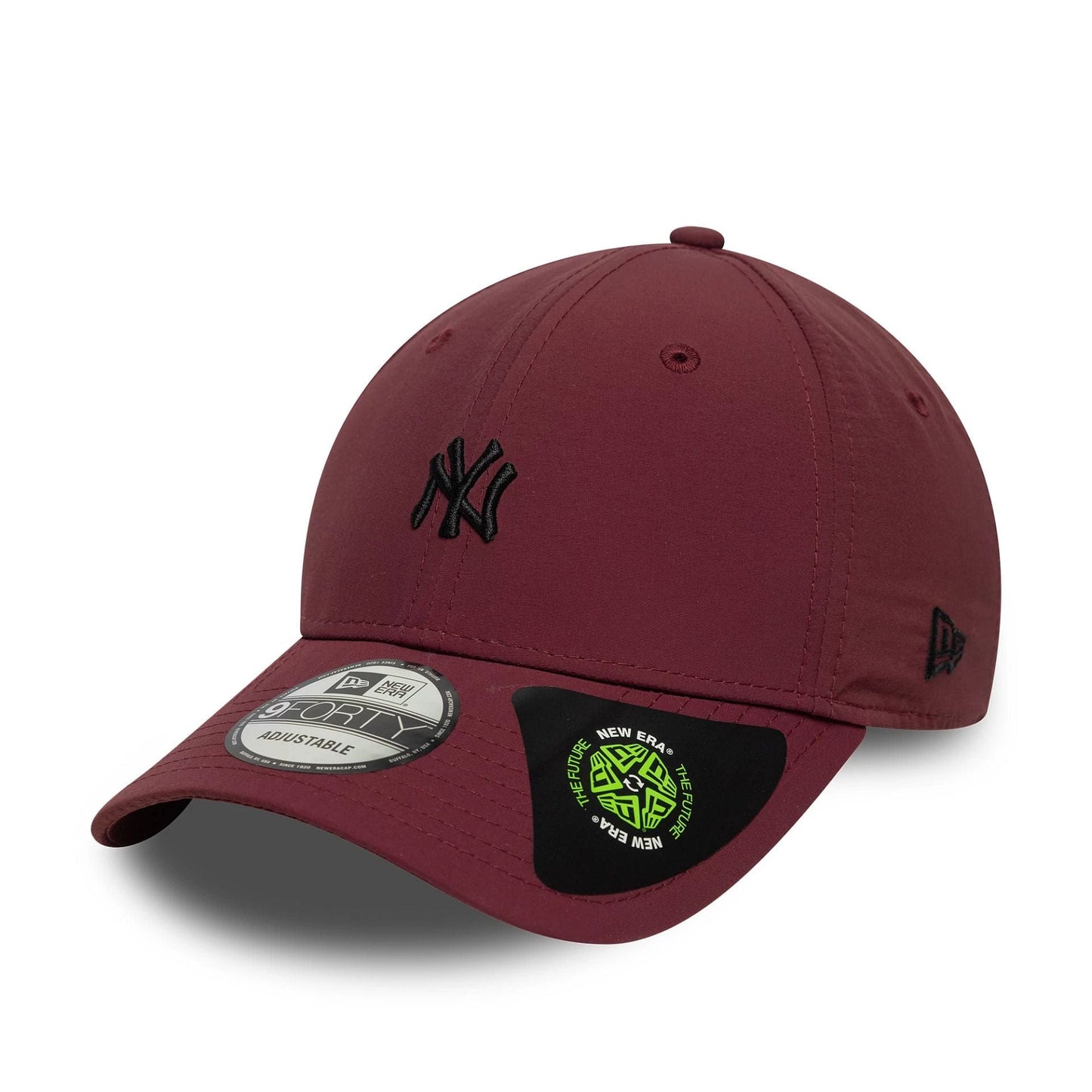 This is a New York Yankees MLB Recycled Mini Dark Red 9FORTY Adjustable Cap 1