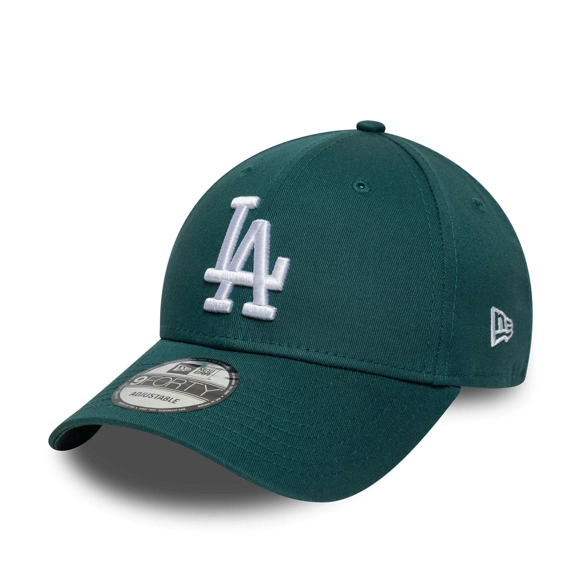 This is a LA Dodgers MLB League Essential Dark Green 9FORTY Adjustable Cap 1