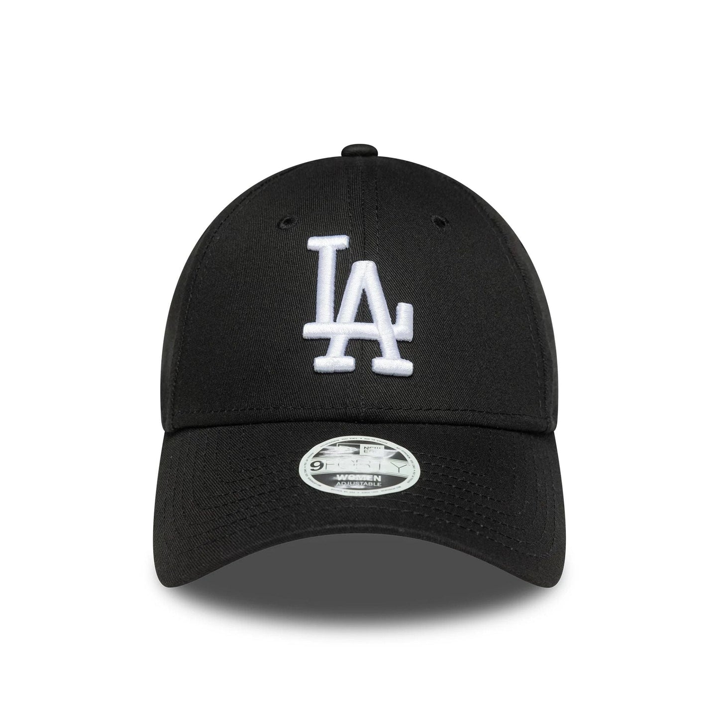 This is a LA Dodgers Womens MLB League Essential Black 9FORTY Adjustable Cap 2