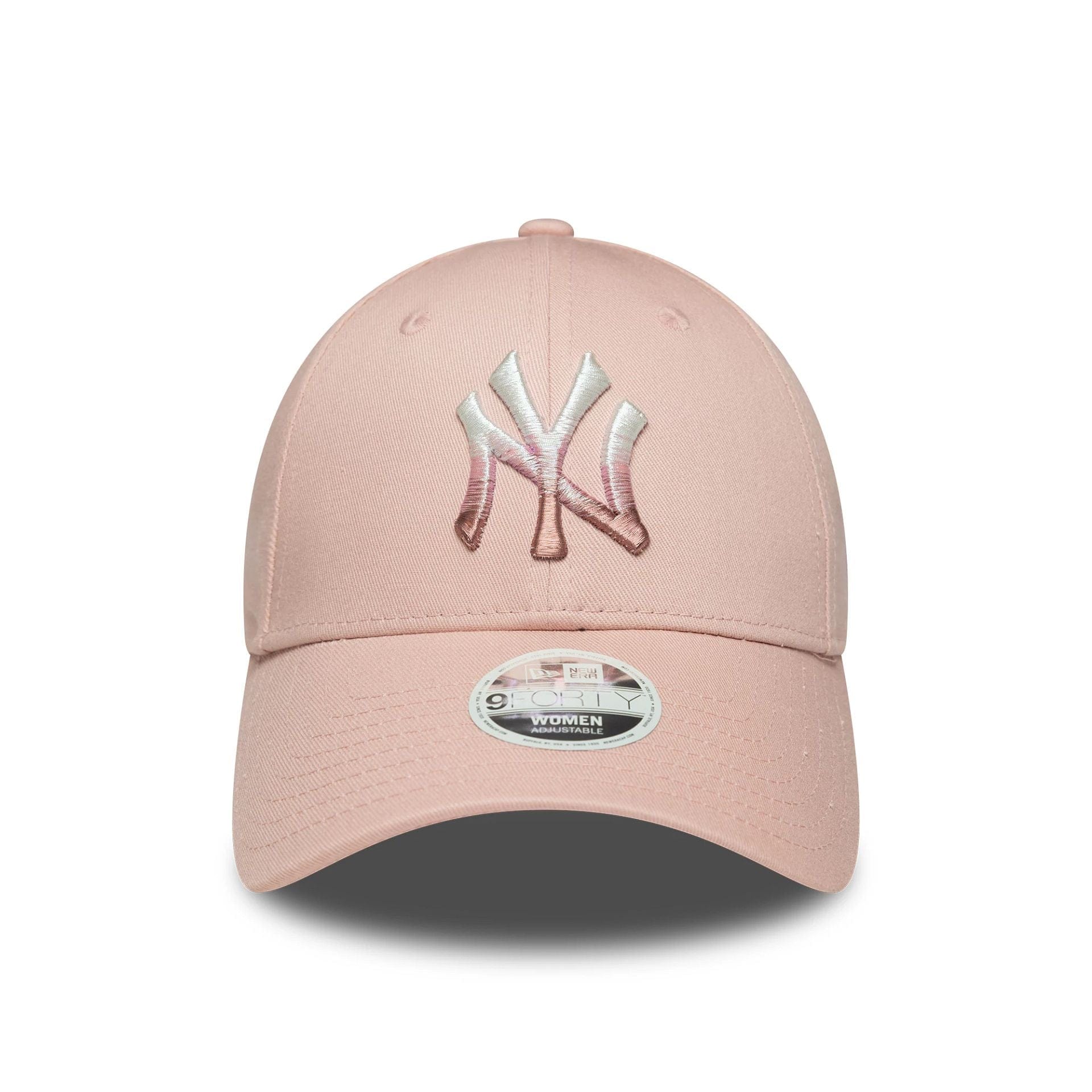 New York Yankees Womens Metallic Logo Pastel Pink 9FORTY Cap | NEC EU