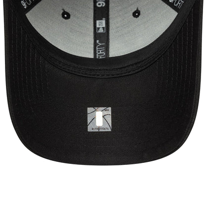 This is a LA Lakers NBA Team Outline Black 9FORTY Adjustable Cap 5