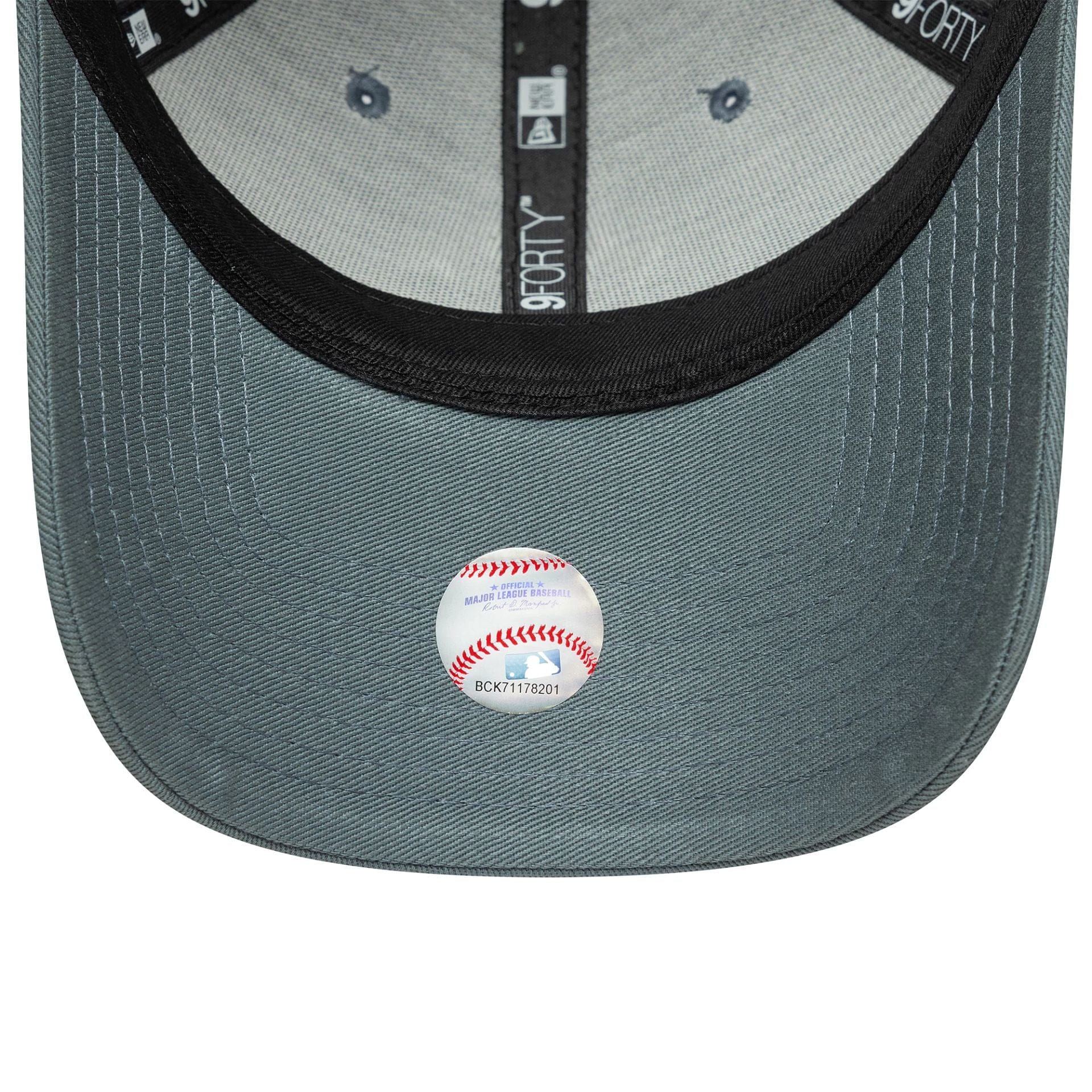 This is a New York Yankees MLB League Essential Dark Grey 9FORTY Adjustable Cap 5