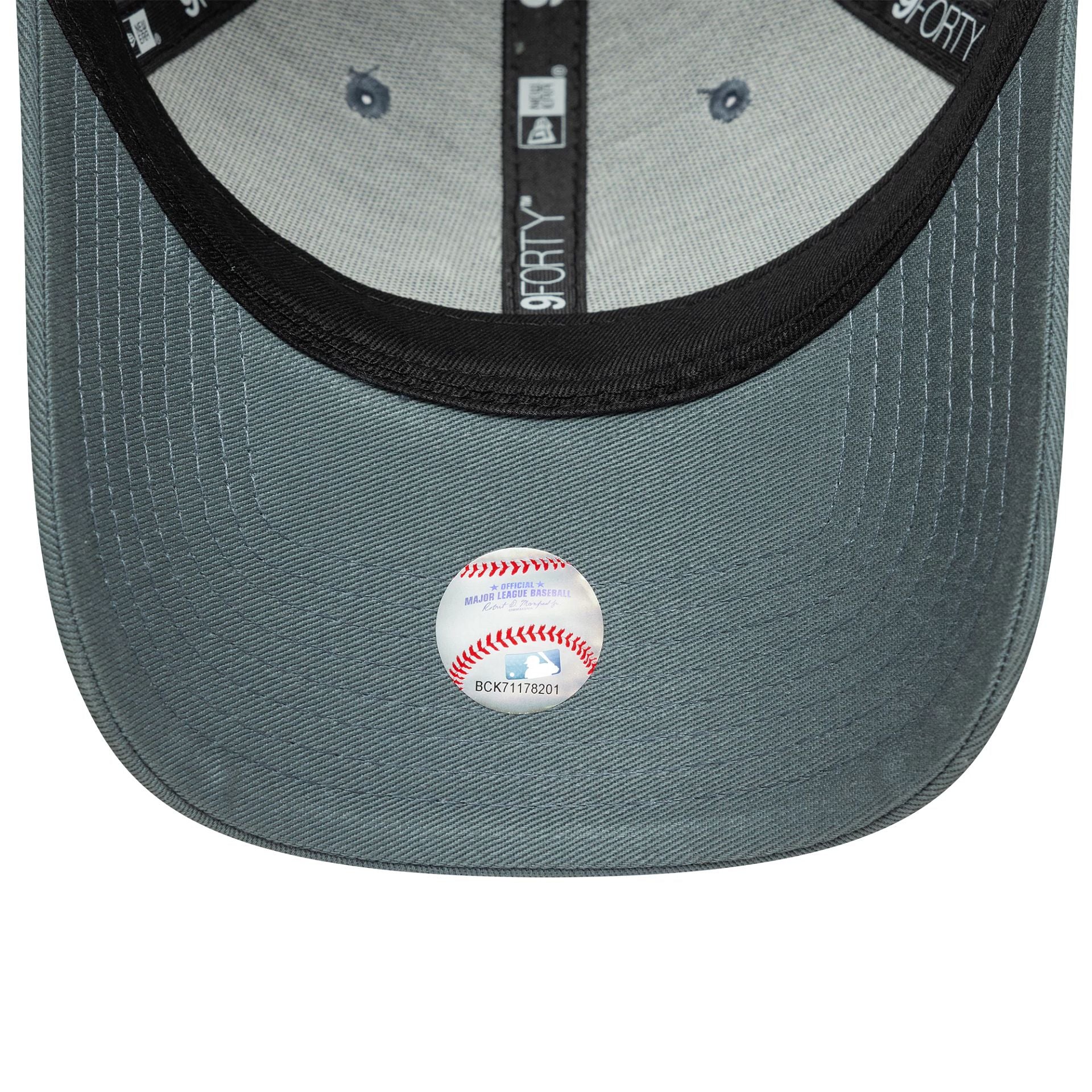 This is a New York Yankees MLB League Essential Dark Grey 9FORTY Adjustable Cap 5