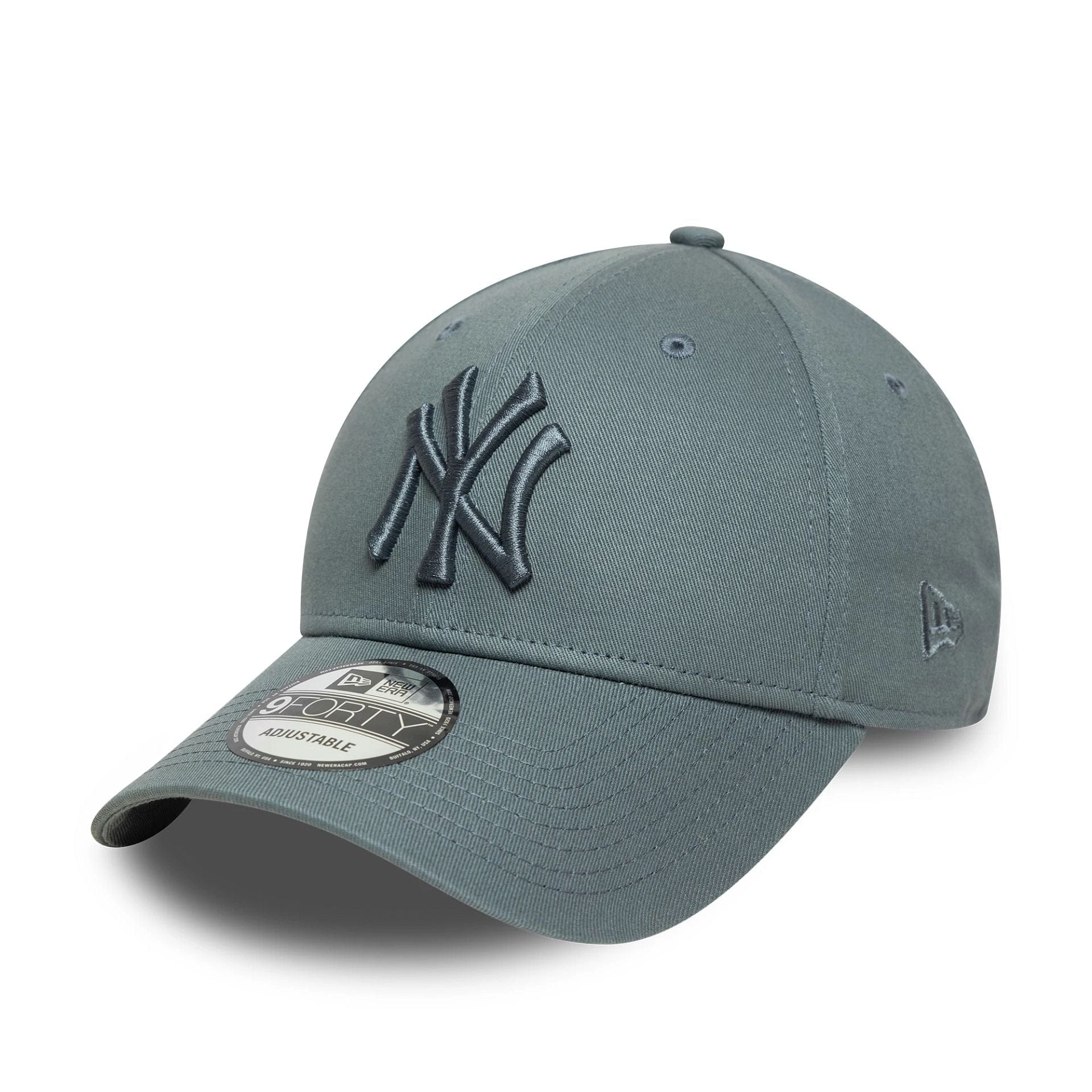 This is a New York Yankees MLB League Essential Dark Grey 9FORTY Adjustable Cap 1
