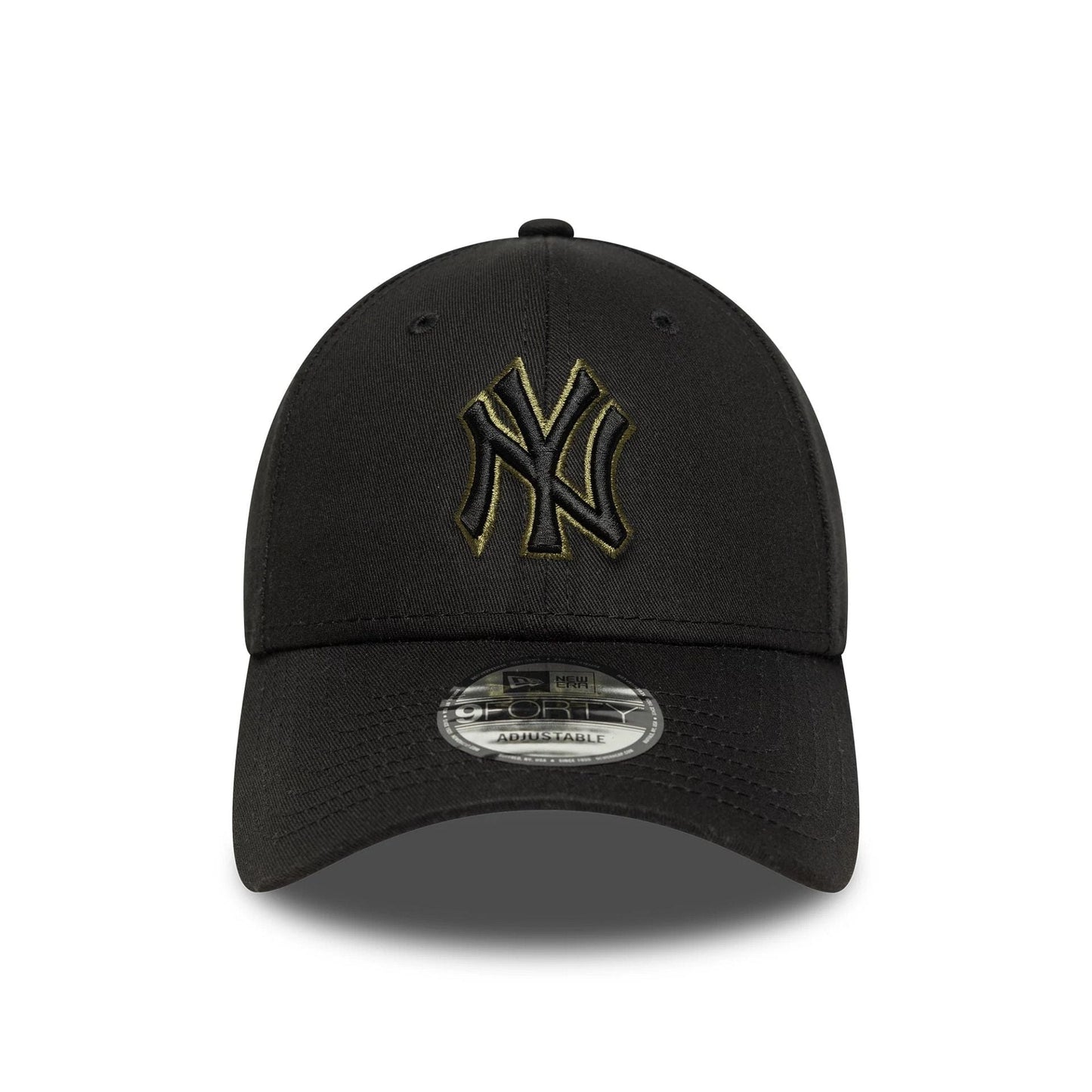 This is a New York Yankees MLB Team Outline Black 9FORTY Adjustable Cap 2