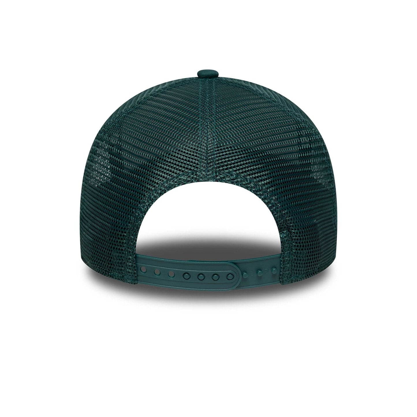 This is a LA Dodgers MLB League Essential Dark Green 9FORTY A-Frame Trucker Adjustable Cap 4