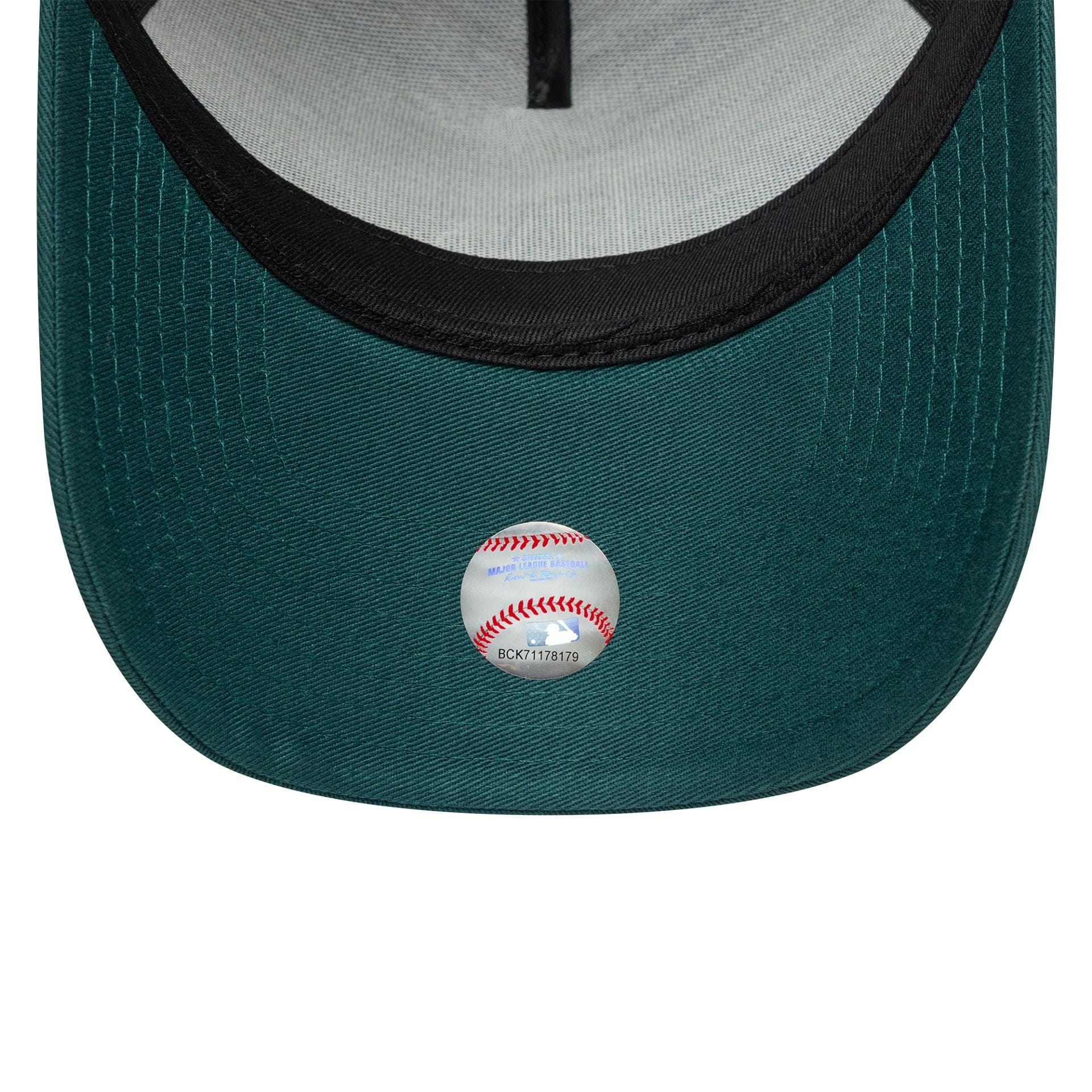 This is a LA Dodgers MLB League Essential Dark Green 9FORTY A-Frame Trucker Adjustable Cap 5