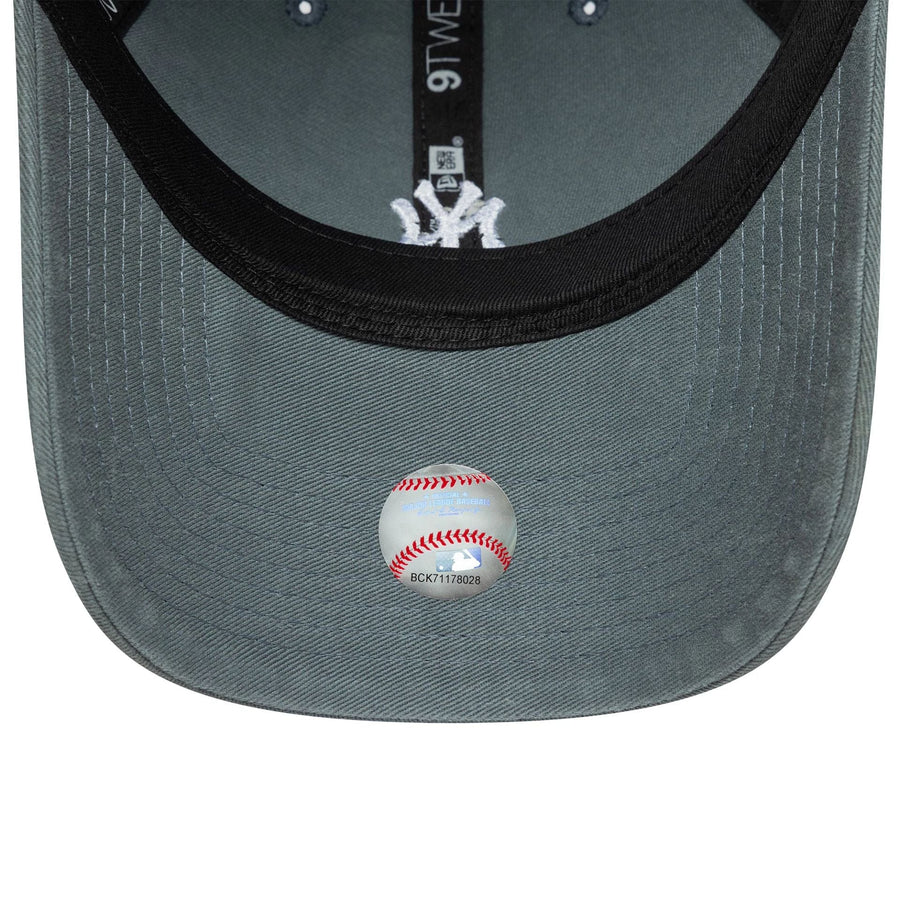 This is a New York Yankees MLB Washed Mini Logo Dark Grey 9TWENTY Adjustable Cap 5