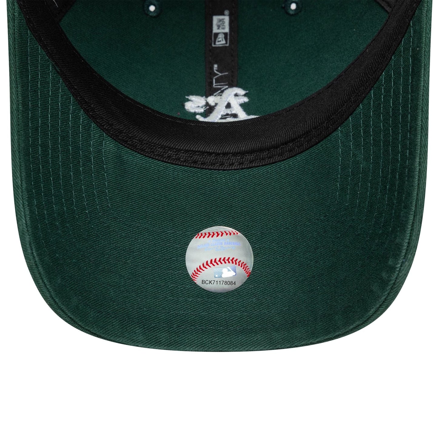 This is a Oakland Athletics MLB Washed Mini Logo Dark Green 9TWENTY Adjustable Cap 5