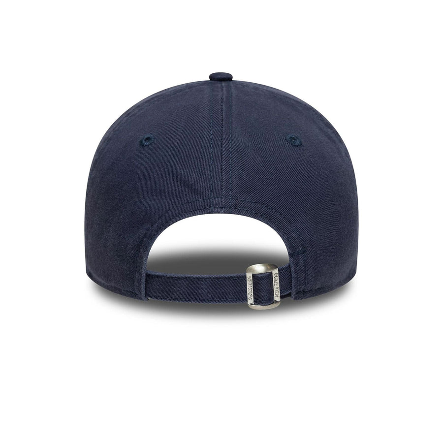 This is a New York Mets MLB Washed Mini Logo Navy 9TWENTY Adjustable Cap 4