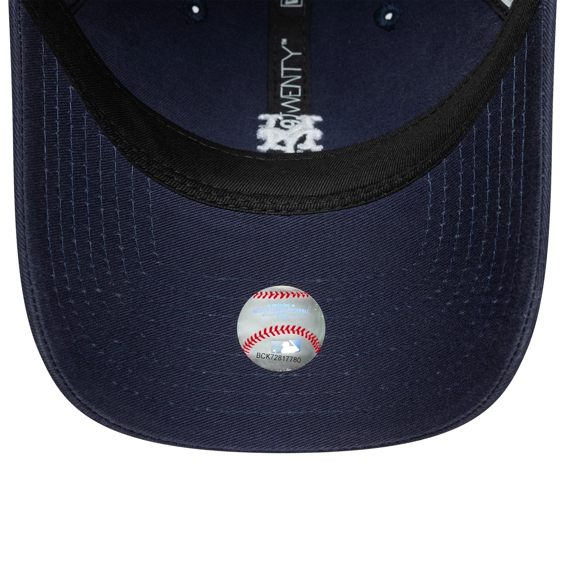 This is a New York Mets MLB Washed Mini Logo Navy 9TWENTY Adjustable Cap 5