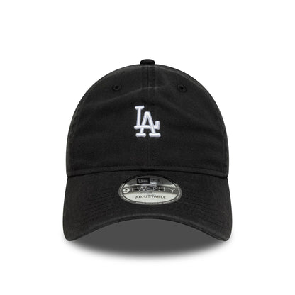 This is a LA Dodgers MLB Washed Mini Logo Black 9TWENTY Adjustable Cap 2