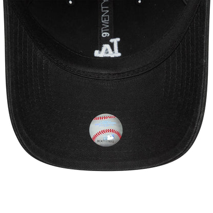 This is a LA Dodgers MLB Washed Mini Logo Black 9TWENTY Adjustable Cap 5