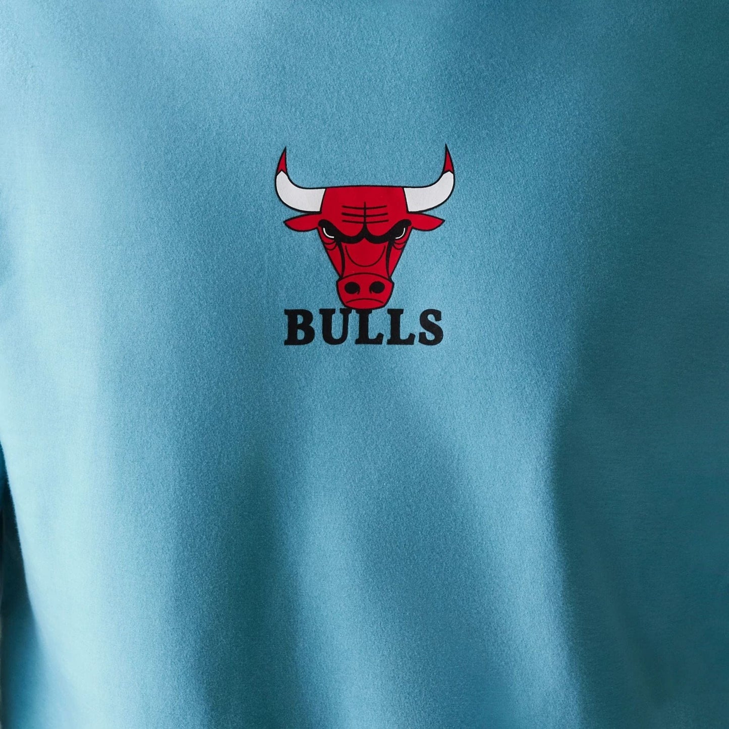 The Male model is wearing Chicago Bulls NBA Pastel Blue T-Shirt 4