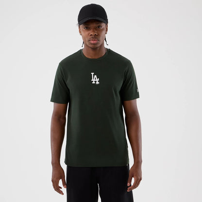 The Male model is wearing LA Dodgers MLB Dark Green T-Shirt 1