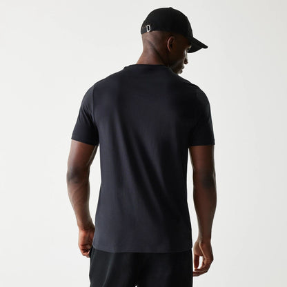 The Male model is wearing New York Yankees MLB Baseball Graphic Black T-Shirt 2