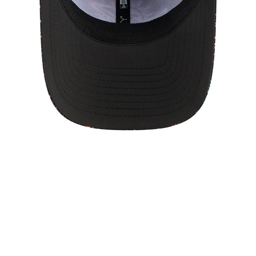 This is a Miami Dolphins NFL Crucial Catch 2025 Black 39THIRTY Stretch Fit Cap 7