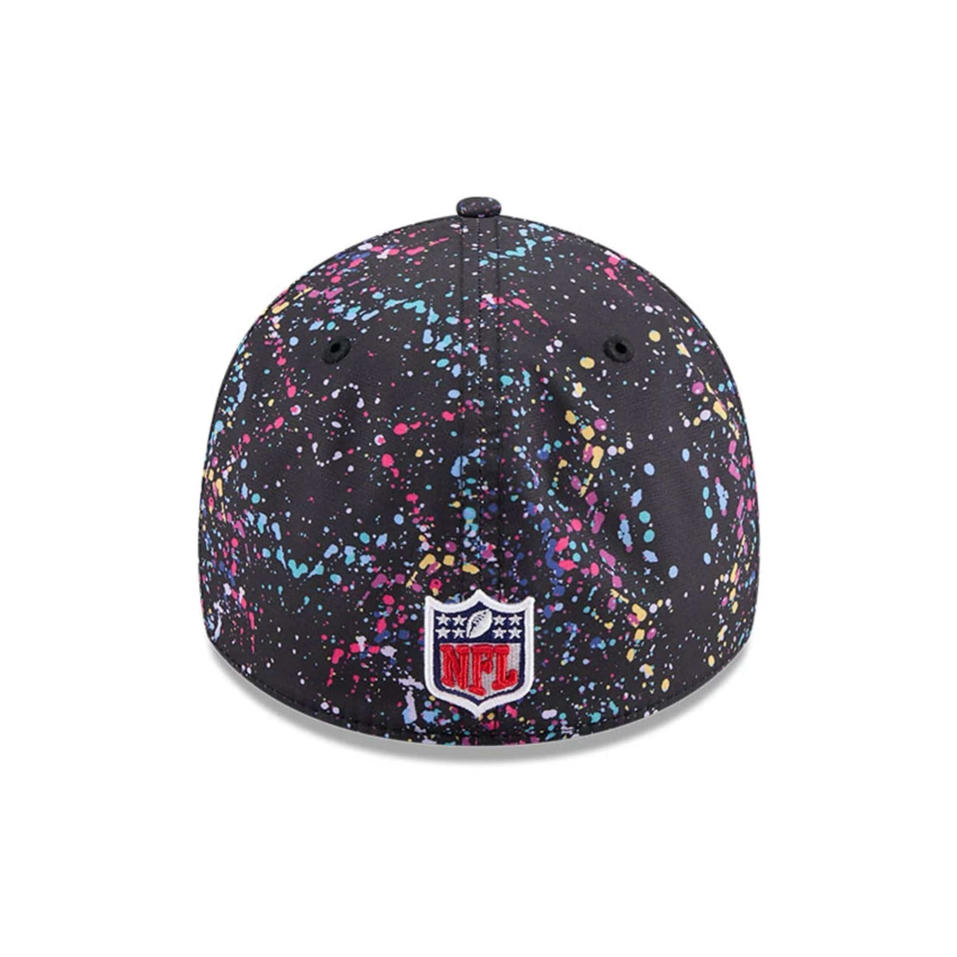 This is a Kansas City Chiefs NFL Crucial Catch 2025 Black 39THIRTY Stretch Fit Cap 6