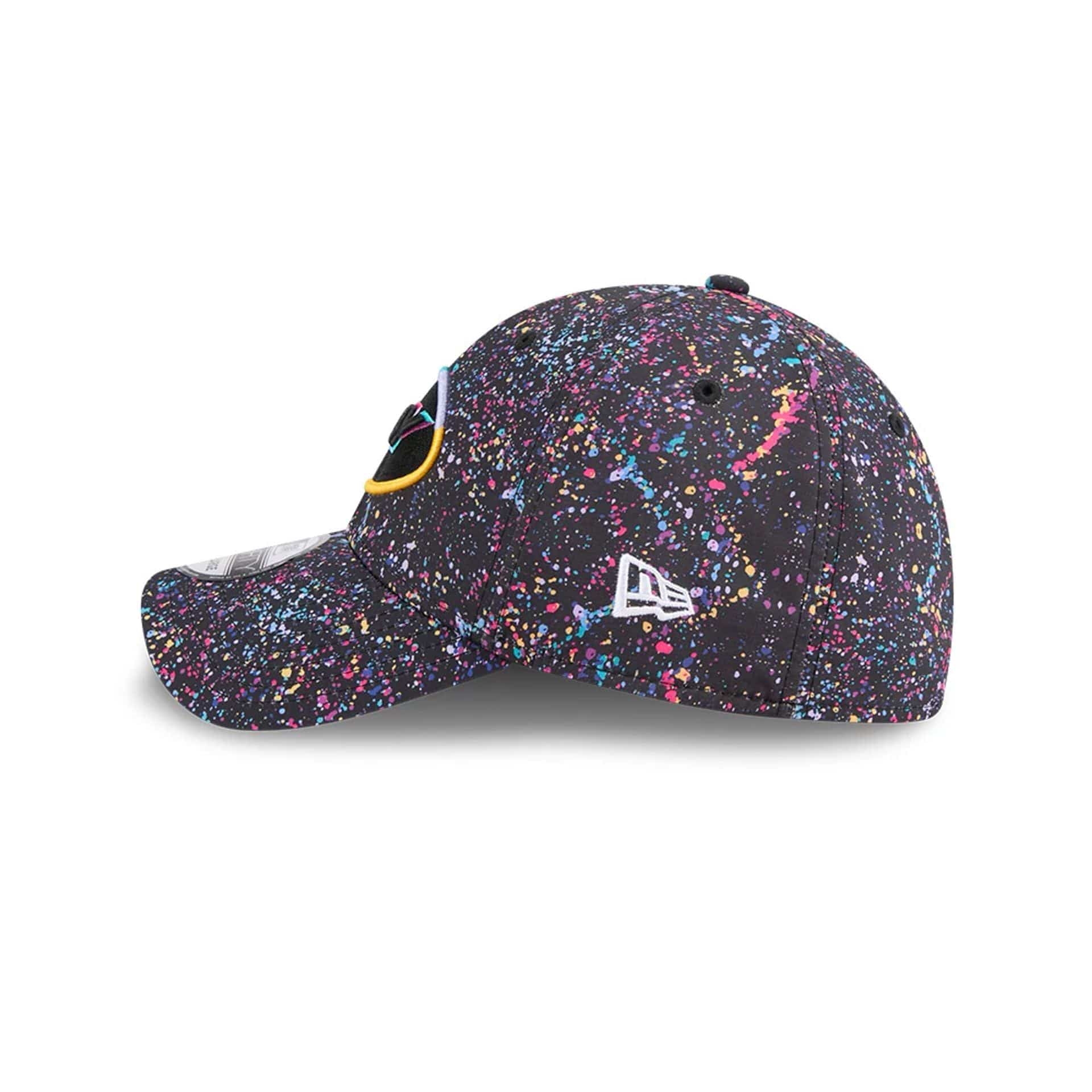 This is a New York Jets NFL Crucial Catch 2025 Black 39THIRTY Stretch Fit Cap 4