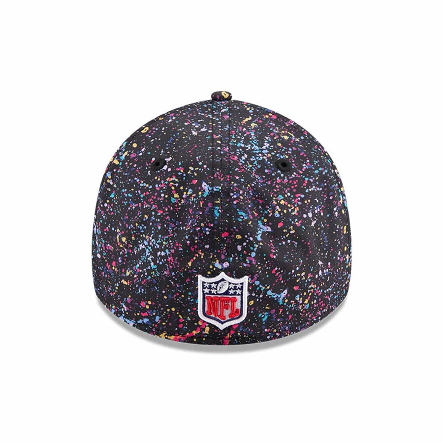 This is a New York Giants NFL Crucial Catch 2025 Black 39THIRTY Stretch Fit Cap 6