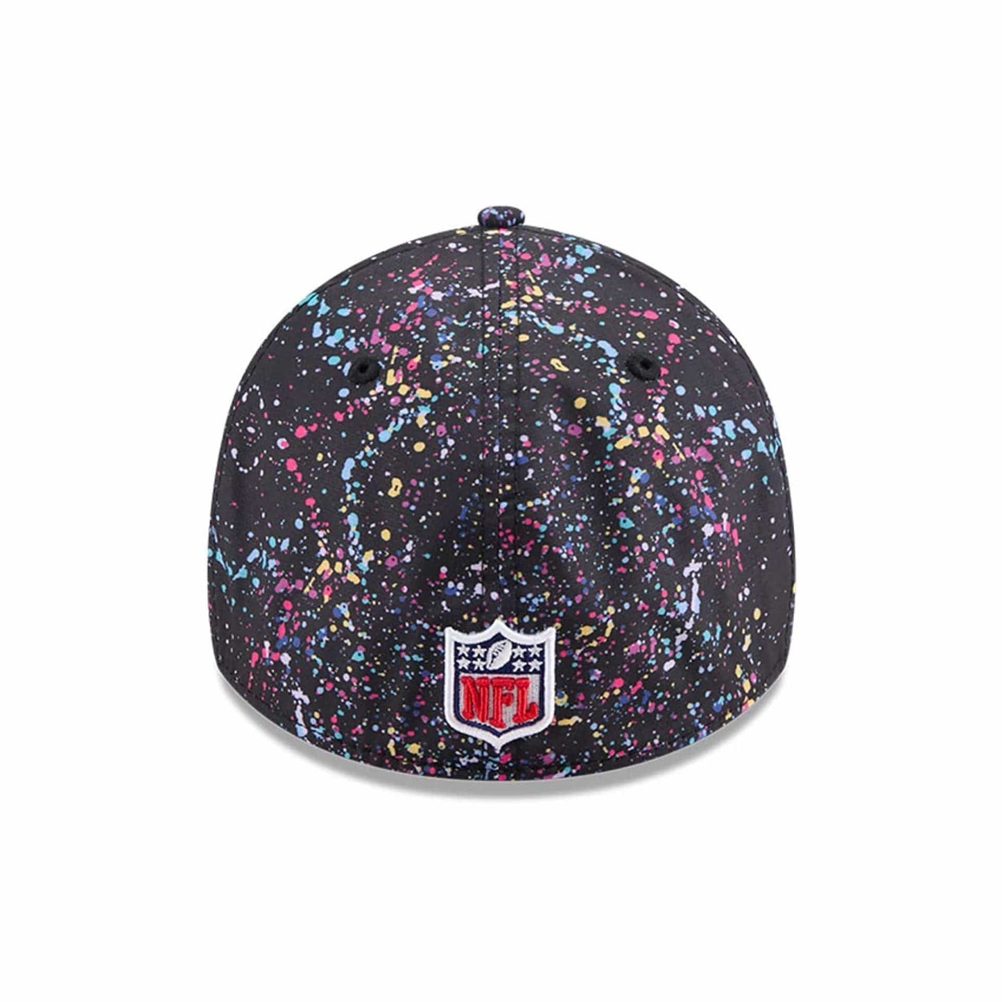 This is a Jacksonville Jaguars NFL Crucial Catch 2025 Black 39THIRTY Stretch Fit Cap 4