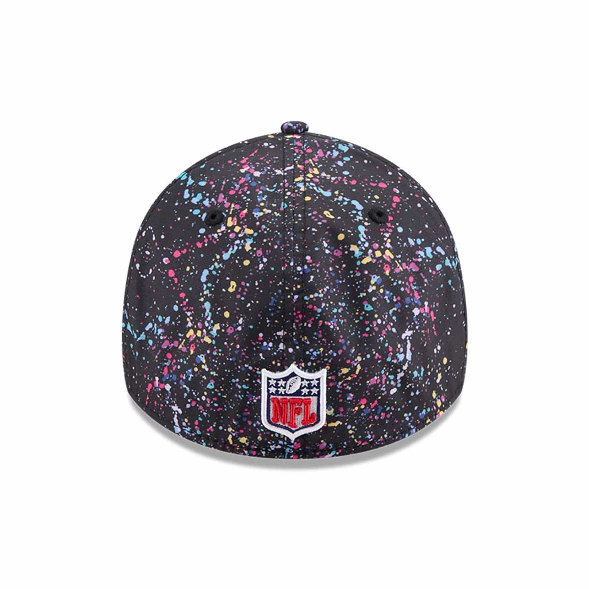 This is a Jacksonville Jaguars NFL Crucial Catch 2025 Black 39THIRTY Stretch Fit Cap 4
