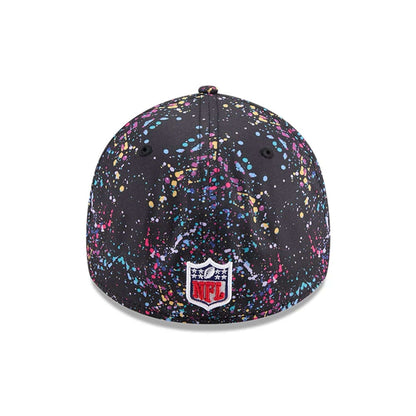 This is a Green Bay Packers NFL Crucial Catch 2025 Black 39THIRTY Stretch Fit Cap 6