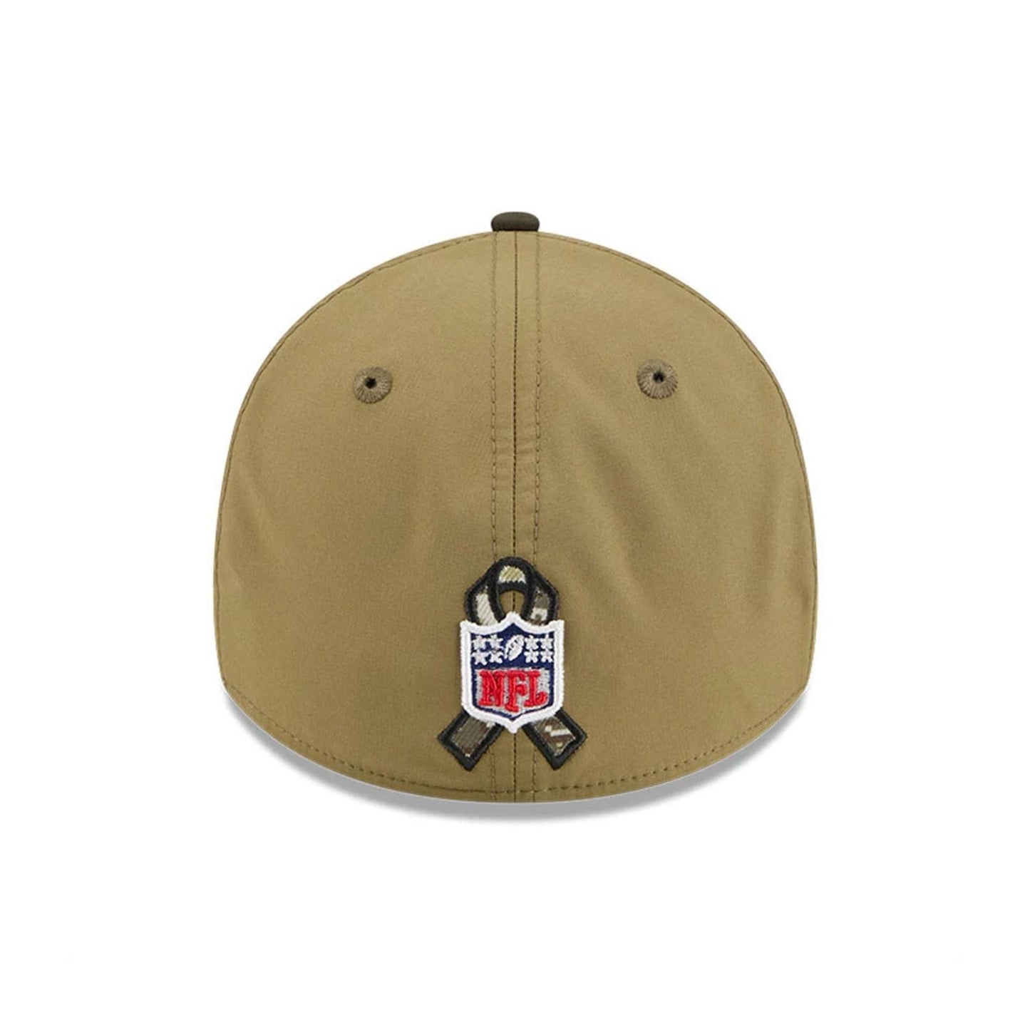 This is a Jacksonville Jaguars NFL Salute To Service 2025 Dark Green 39THIRTY Stretch Fit Cap 4