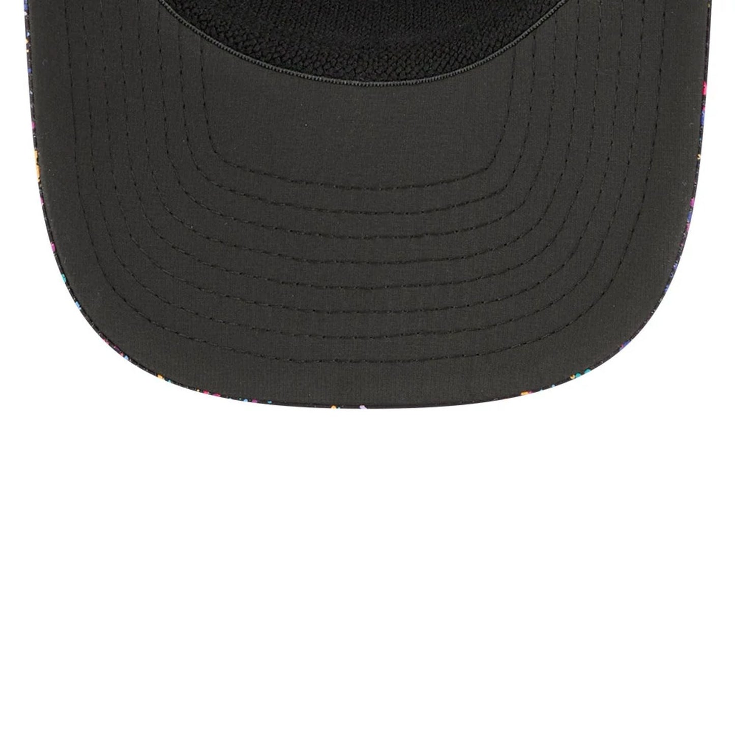 This is a Miami Dolphins NFL Crucial Catch 2025 Black 9SEVENTY Stretch Snap Adjustable Cap 7