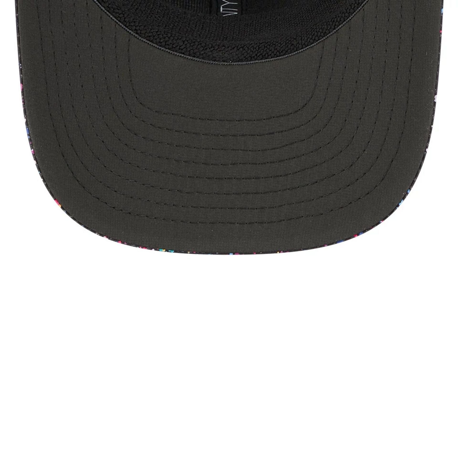 This is a Cleveland Browns NFL Crucial Catch 2025 Black 9SEVENTY Stretch Snap Adjustable Cap 7