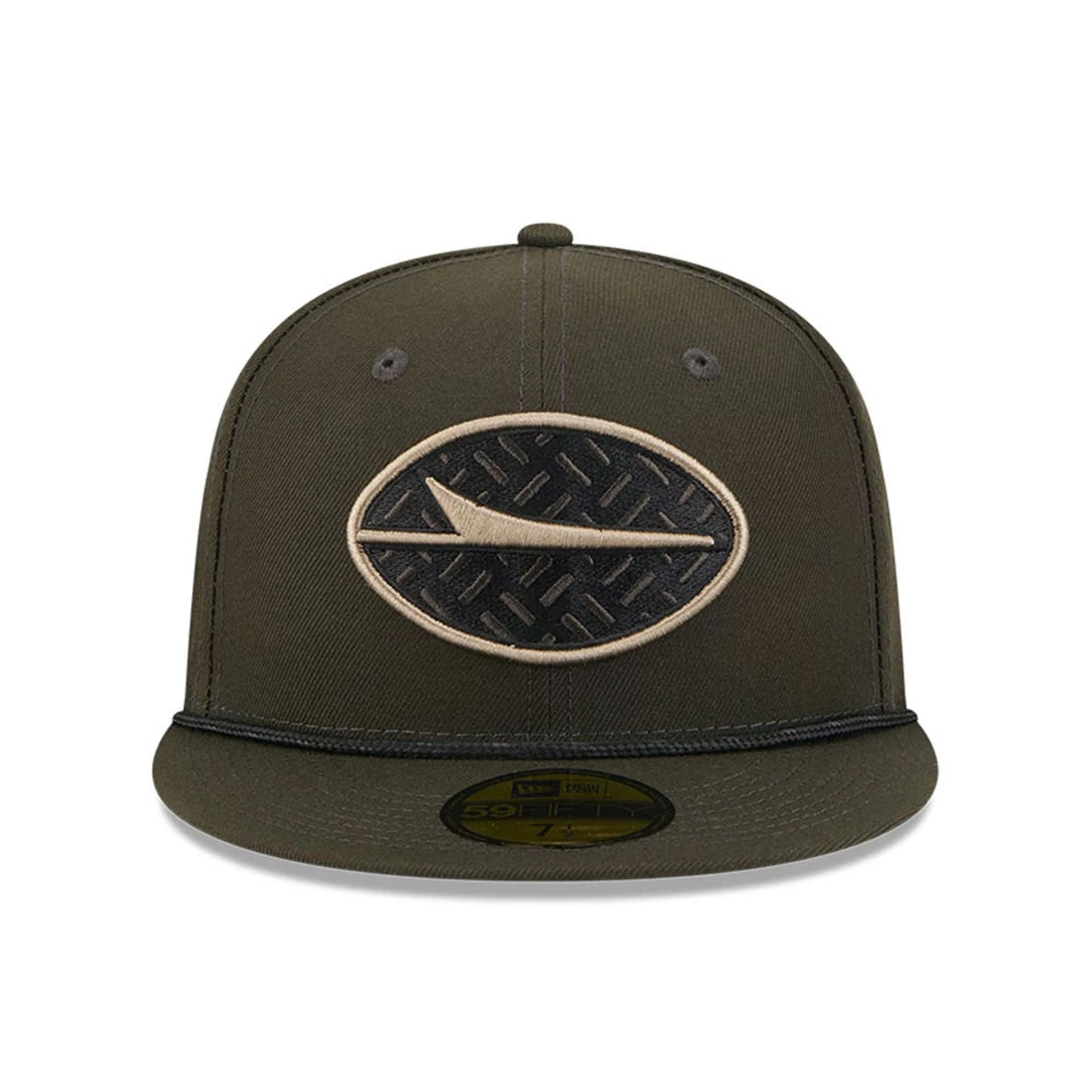 This is a New York Jets NFL Rivalry 2025 Green 59FIFTY Fitted Cap 3