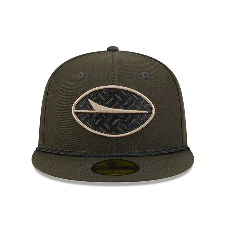 This is a New York Jets NFL Rivalry 2025 Green 59FIFTY Fitted Cap 3