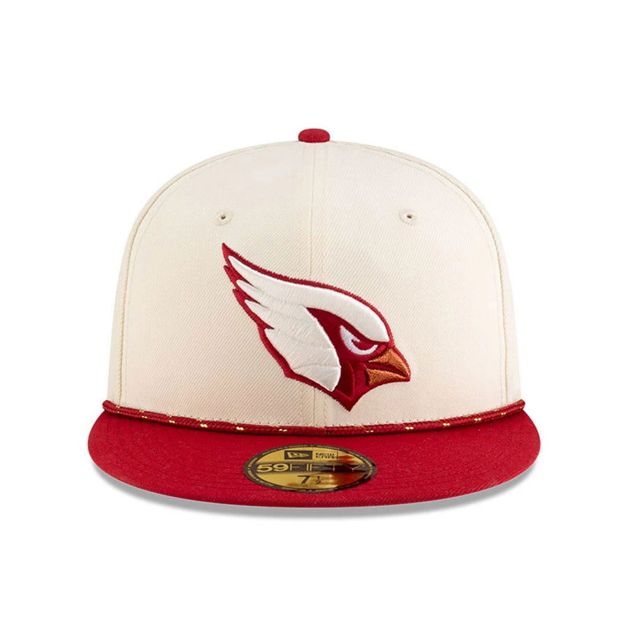 This is a Arizona Cardinals NFL Rivalry 2025 Cream 59FIFTY Fitted Cap 3