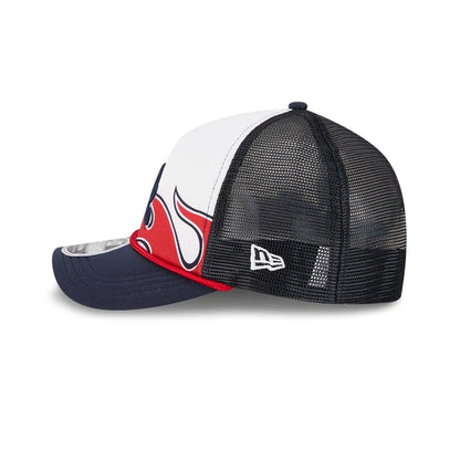 This is a Atlanta Braves MLB Bristol 2025 Navy 9FORTY M-Crown A-Frame Adjustable Cap 5
