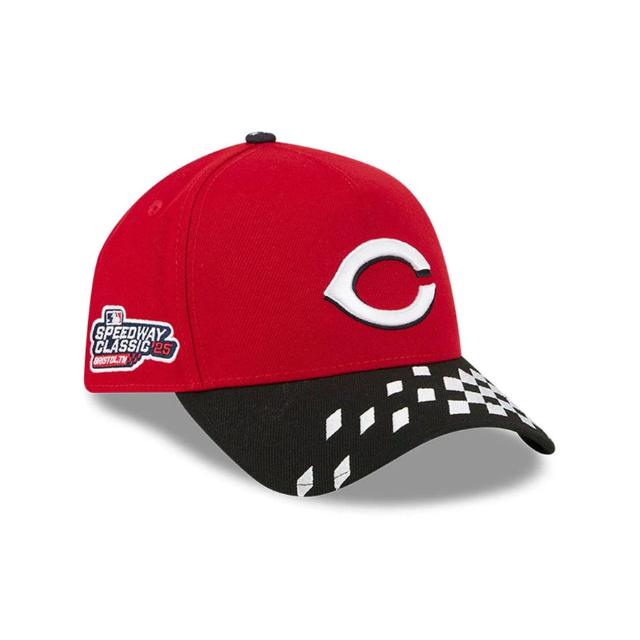 This is a Cincinnati Reds MLB Bristol 2025 Red 9FORTY A-Frame Adjustable Cap 1