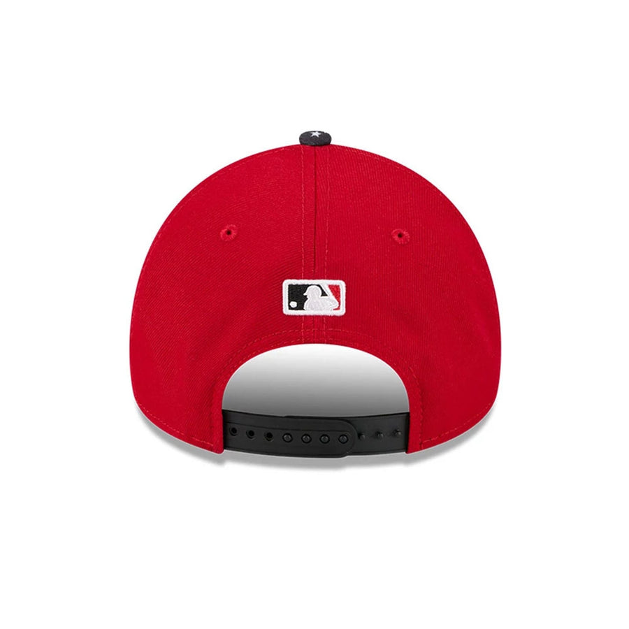 This is a Cincinnati Reds MLB Bristol 2025 Red 9FORTY A-Frame Adjustable Cap 7