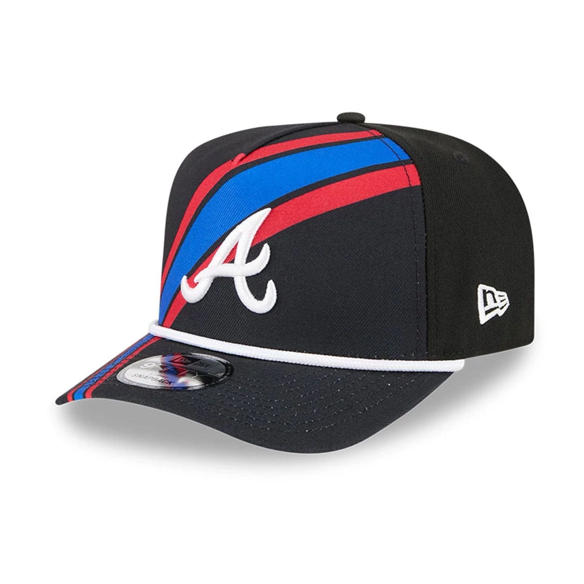 This is a Atlanta Braves MLB Bristol 2025 Black 9FIFTY A-Frame Snapback Adjustable Cap 4