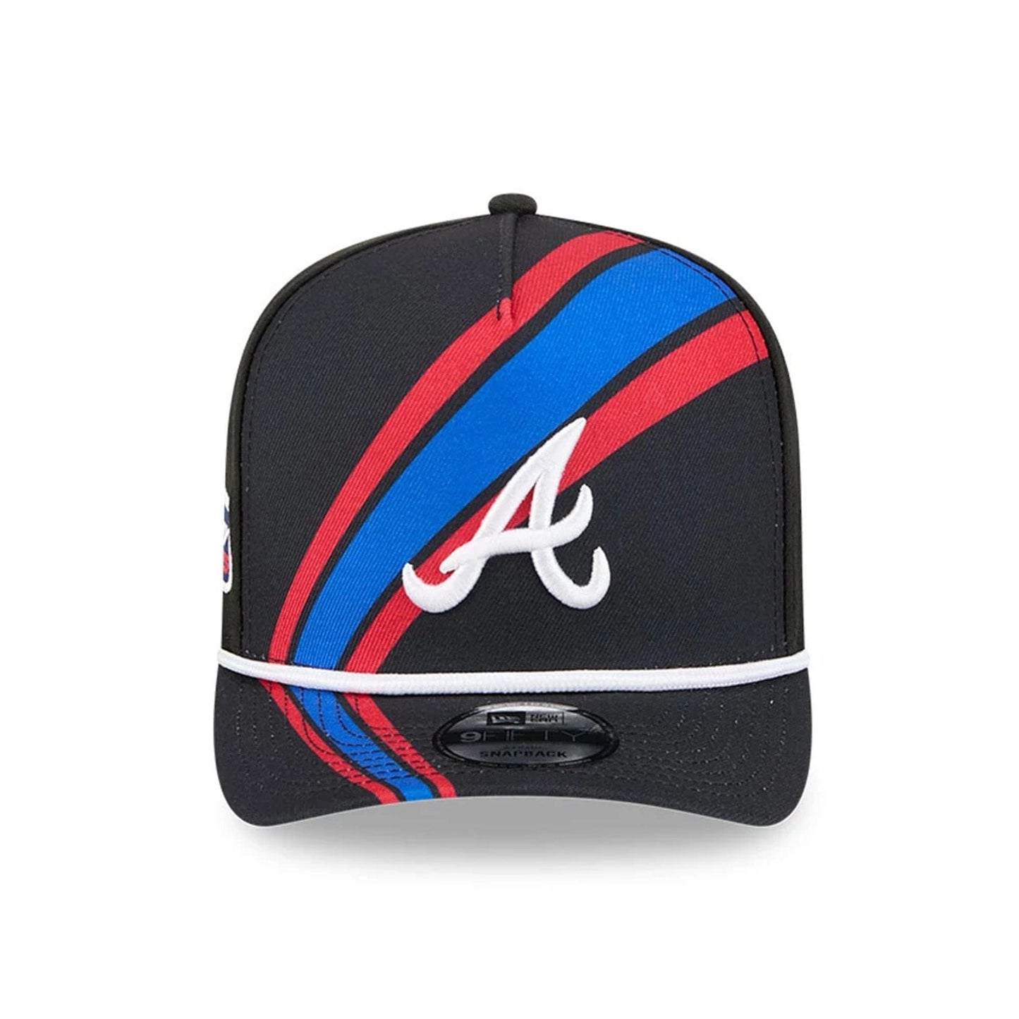 This is a Atlanta Braves MLB Bristol 2025 Black 9FIFTY A-Frame Snapback Adjustable Cap 3