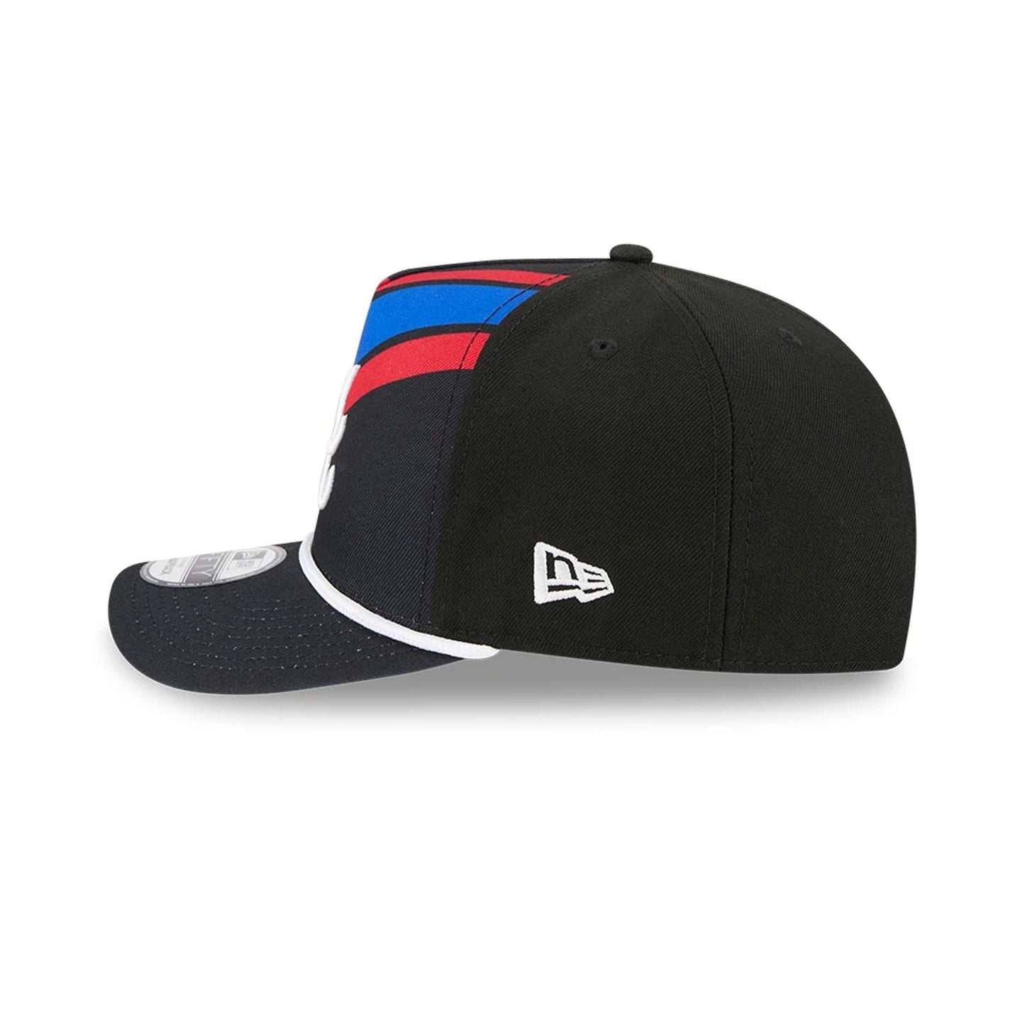 This is a Atlanta Braves MLB Bristol 2025 Black 9FIFTY A-Frame Snapback Adjustable Cap 6