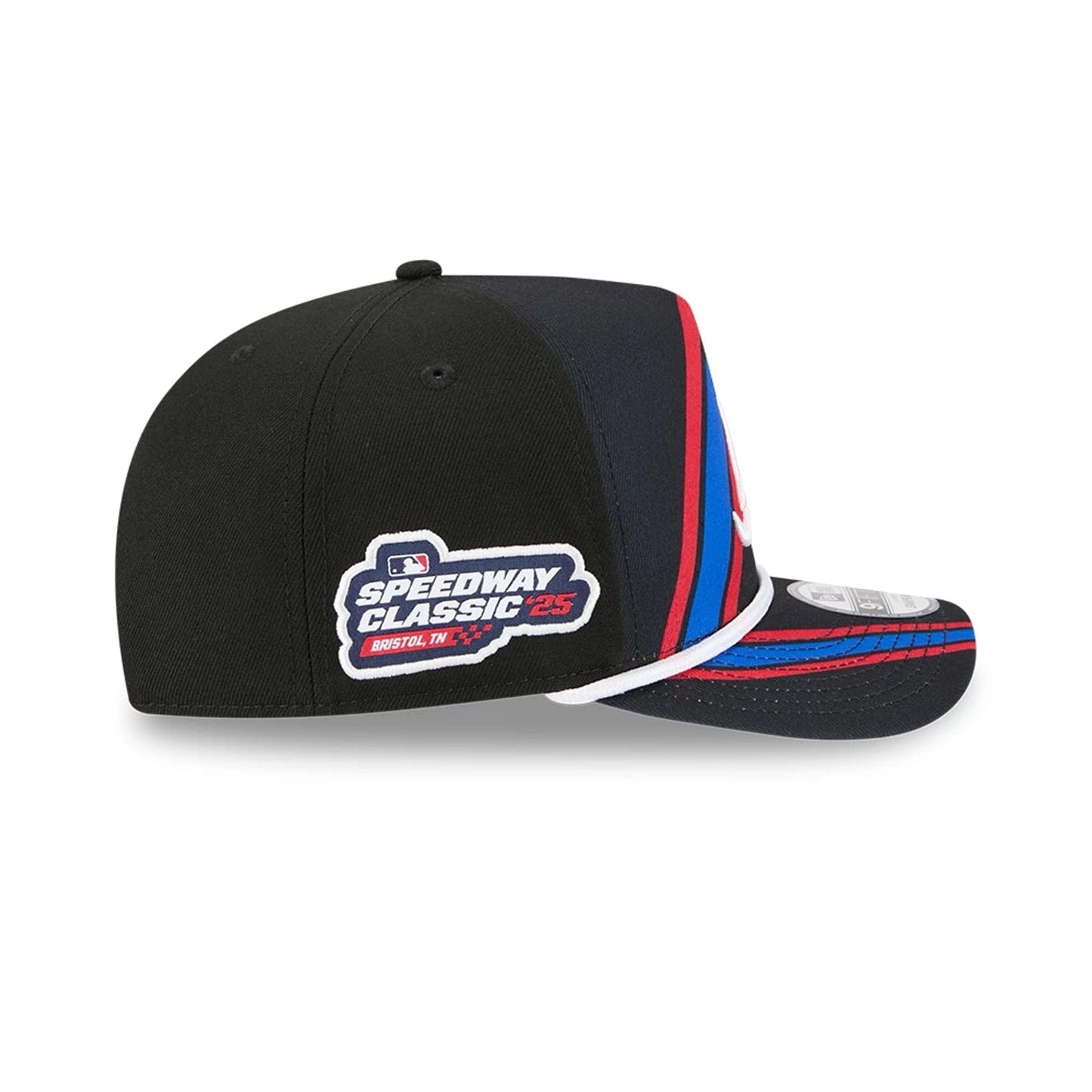 This is a Atlanta Braves MLB Bristol 2025 Black 9FIFTY A-Frame Snapback Adjustable Cap 5